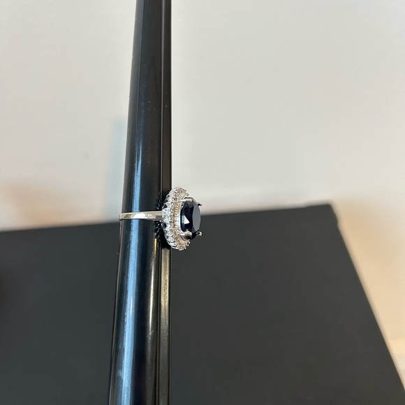 Blue stone ring 14K gold Plated ring - Picture 4 of 6